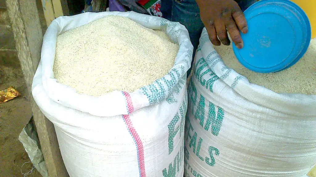 garri in a bag