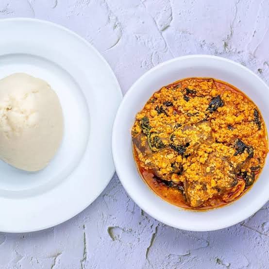 Fufu and egusi soup