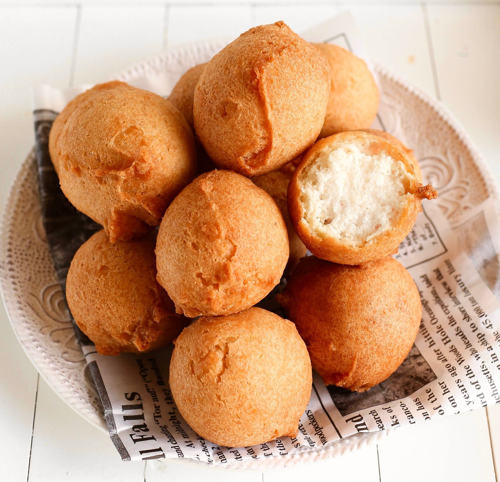 Nigerian buns served as a snack
