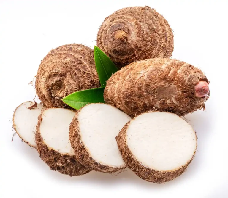 sliced cocoyam about to be cooked for soup thickenin